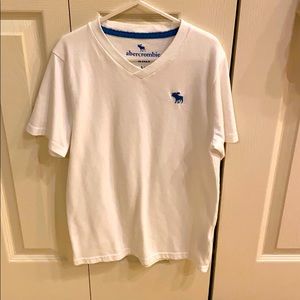 Abercrombie White V neck T-Shirt